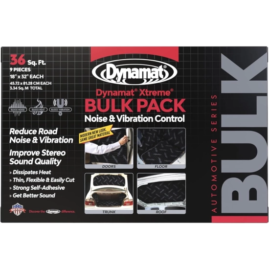 DYNAMAT XTREME BULK PACK  – profesjonalna mata wygłuszająca i tłumiąca drgania do samochodów